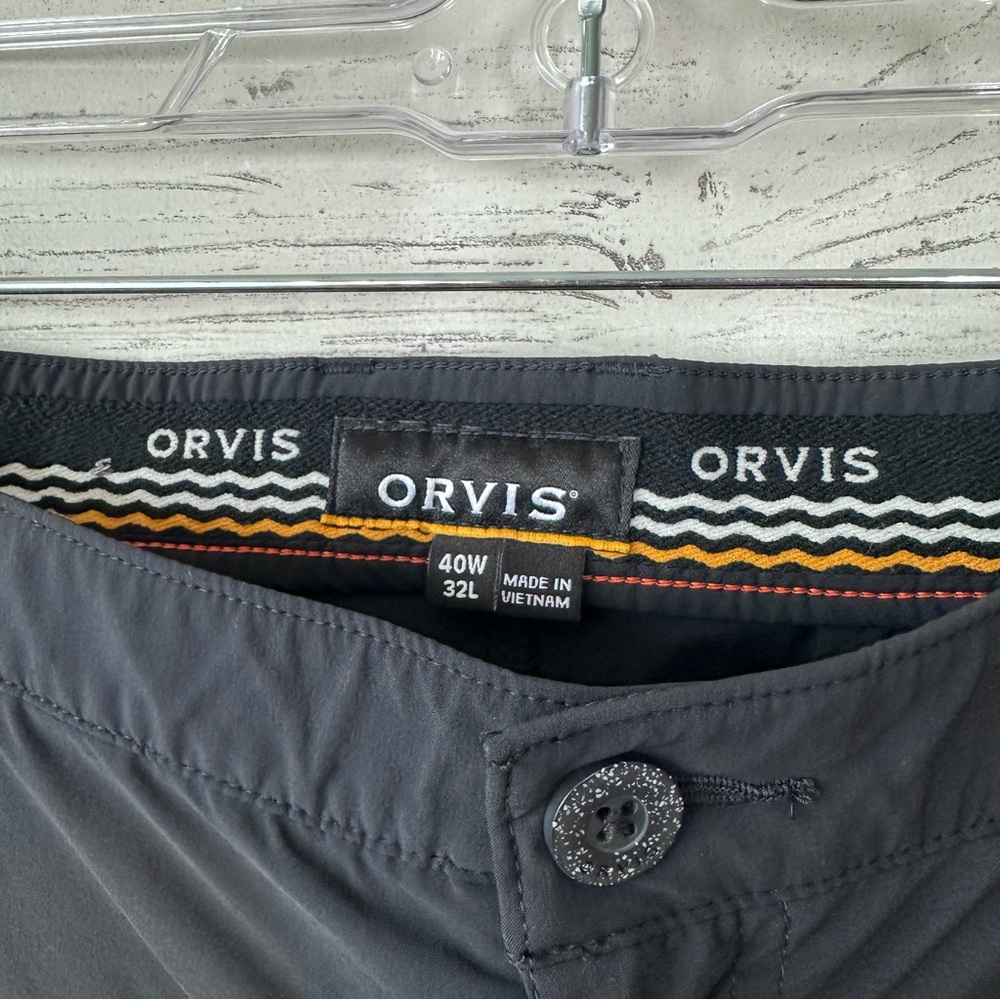 ORVIS Jackson Quick Dry Regular Fit Pants Nylon SPF 50+ Summer 2024 Black 40x32 - Picture 5 of 10
